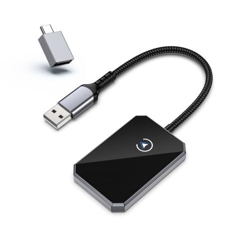 Wireless CarPlay Adapter for Apple iPhone (2024 Upgraded) for Convert Wired to Wireless Car Play Adapter