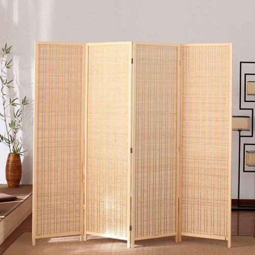 Bamboo & Wood foldable Floor Screen PC