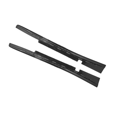 Glossy Black Side Skirt Extension Mud Flap Pair For 97-04 Corvette C5