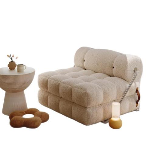 Scratch-Resistant Fabric & Stainless Steel & Sponge Lazy Sofa durable & hardwearing Solid PC