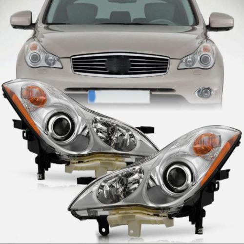 For 2008-2012 Infinti EX35 14-17 QX50 Halogen Projector Headlights Headlamps Set