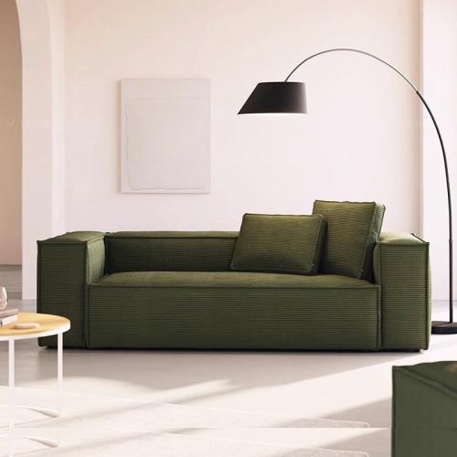 Flannelette & Sponge Compression Sofa green PC