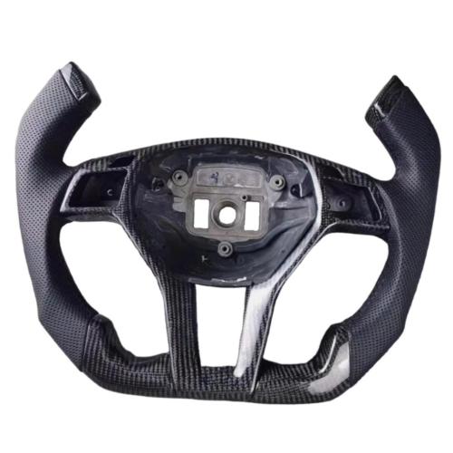 Carbon Fiber Steering Wheel W/Paddle for Mercedes-Benz AMG CLA GLA CLK E350 C350