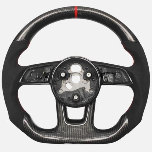 REAL CARBON FIBER Steering Wheel FOR AUDI A3A4/RS3RS5 2017-2021