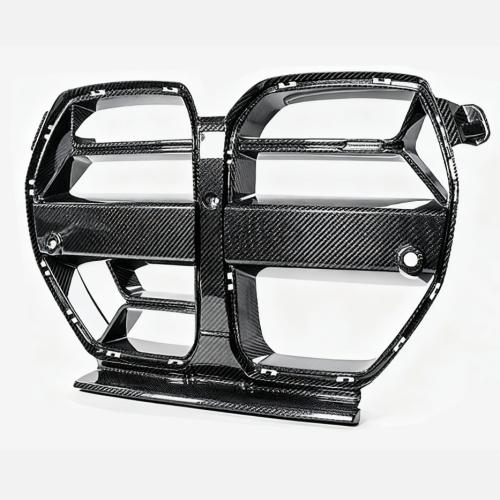 FOR 21-25 BMW M3 G80 M4 G82 G83 CSL PREPREG CARBON FIBER NOSE GRILL GRILLE W/ACC