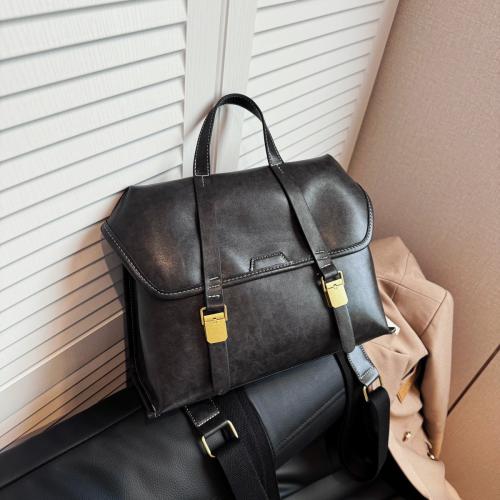 PU Leather Backpack durable & large capacity & waterproof Solid PC