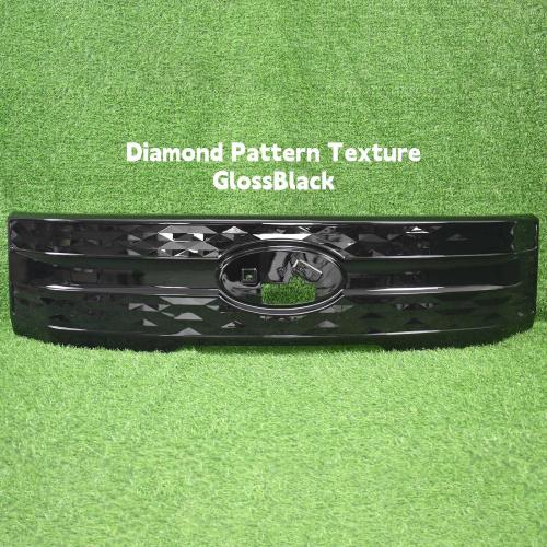 For 2022-2024 2025 FORD F150 F-150 Front Lightning PRO Bumper Grille Gloss Black