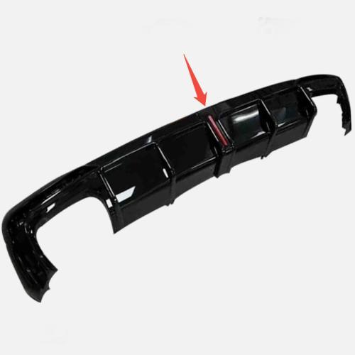 Rear Bumper Diffuser Lip Spoiler Gloss Black For Audi A4 S4 B10 2020-2024