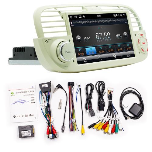 For Fiat 500 2007-2015 Fit Apple Carplay Android 13 Car Stereo Radio GPS Nav 32G