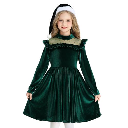 Polyester Costume de Noël d’enfants plus de couleurs pour le choix pièce