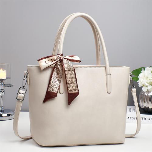 PU Leather with silk scarf & Vintage Handbag PC