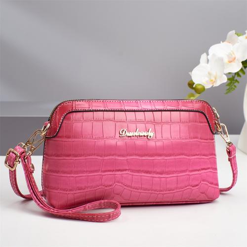 PU Leather Shell Shape & Easy Matching Crossbody Bag Argyle PC