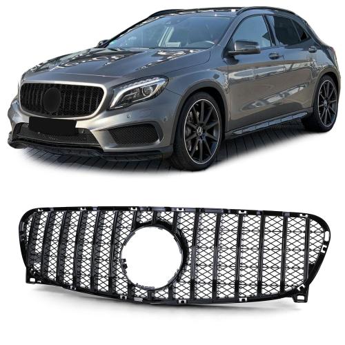 Fits For MERCEDES GLA SUV W156 X156 14-16 FRONT GRILLE GRILL BLACK GT PANchinaNA