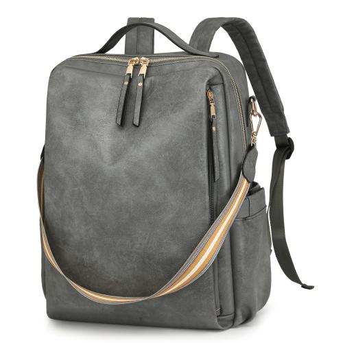 PU Leather Multifunction Backpack breathable PC