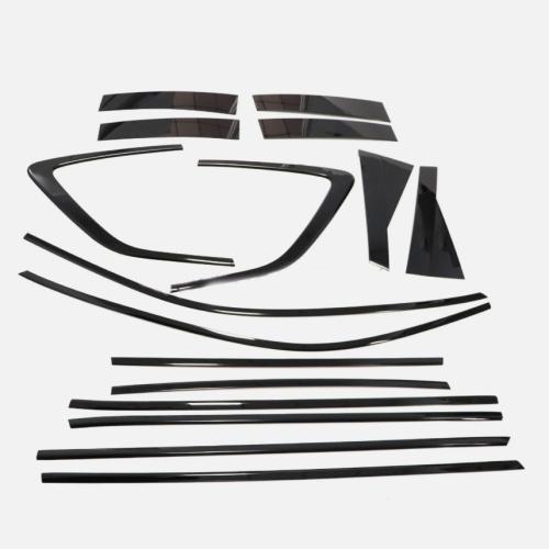 Stinless Black For Honda CRV CR-V 2023-2025 Car Window Strip Cover Trim Kit