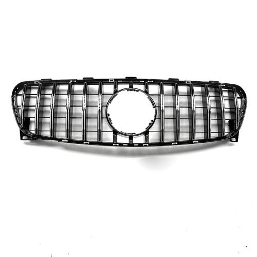 PANchinaNA GTR LOOK FRONT GRILLE GLOSS BLACK GRILL FOR MERCEDES GLA X156 14-16