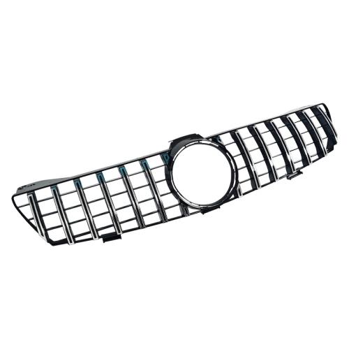 Fits For 2008-2010 Mercedes W219 C219 Singe Bar Grille CLS63 CLS 55 Gloss BLACK