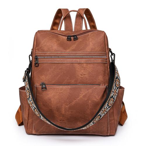 PU Leather Backpack Lightweight & large capacity PU Leather PC
