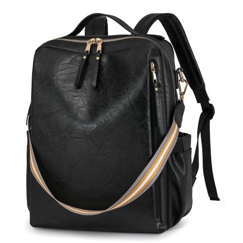 PU Leather Multifunction Backpack hardwearing & breathable PC