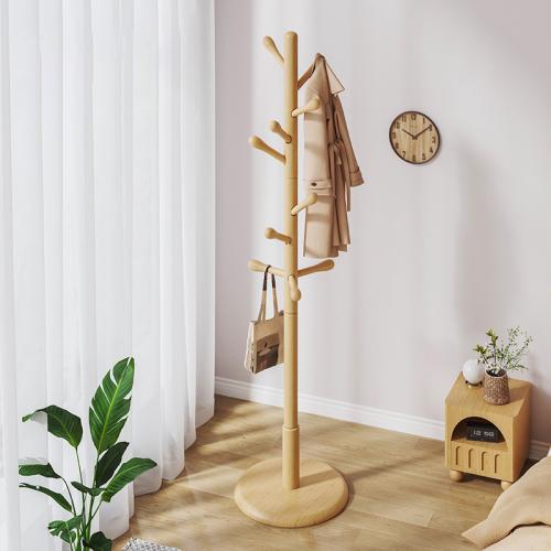 Solid Wood Multifunction Clothes Hanging Rack durable PC