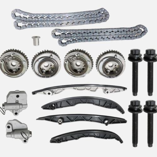 Fit for 15-20 Ford 2.7L Ecoboost Chains Guides Tensioners PHASERS Bolts KIT