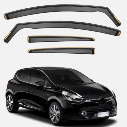 Wind Deflectors for Renault Clio MK4 2012-2019  Hatchback 4pc Set