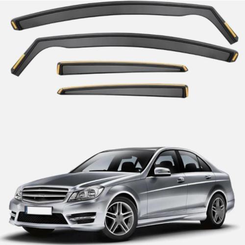 Wind Deflectors for Mercedes C-Class W204 2007-2014  Saloon 4pc Set
