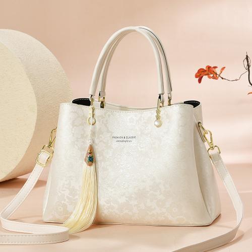 PU Leather Multifunction & Tassels Handbag PC