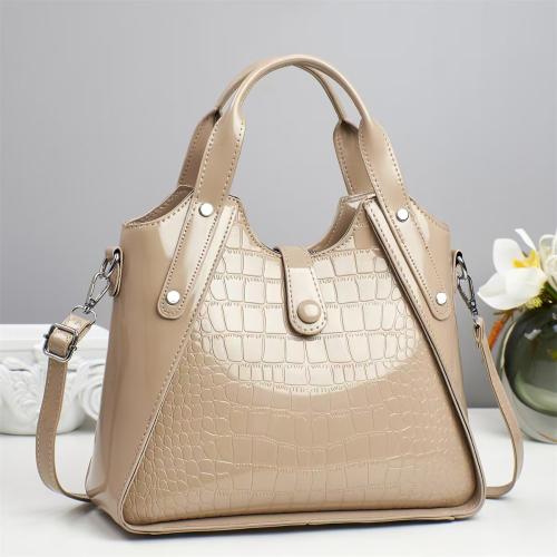PU Leather Motorcycle Bag Handbag large capacity PU Leather crocodile grain PC