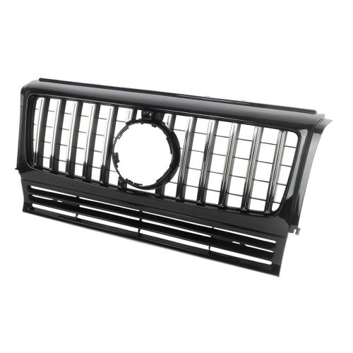 GT Style Grille Front Bumper Black and Chrome For Mercedes W463 G500 G550 G63 G55 1990-2018