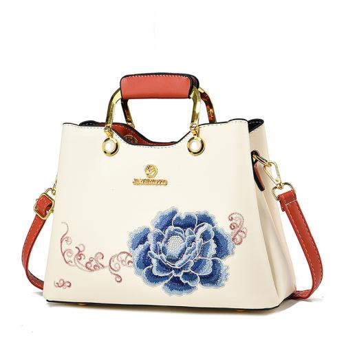 PU Leather Easy Matching Handbag embroidered PC