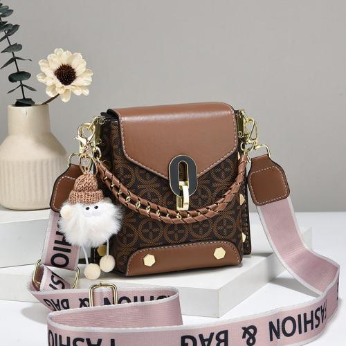 PU Leather Patchwork Bag & Box Bag Shoulder Bag contrast color PC