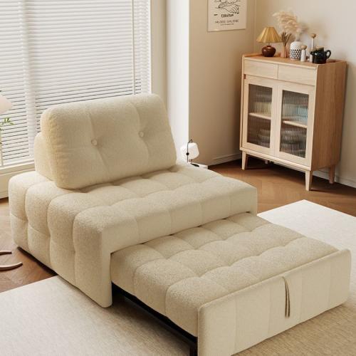 Flannelette & Sponge Sofa Bed Metal PC