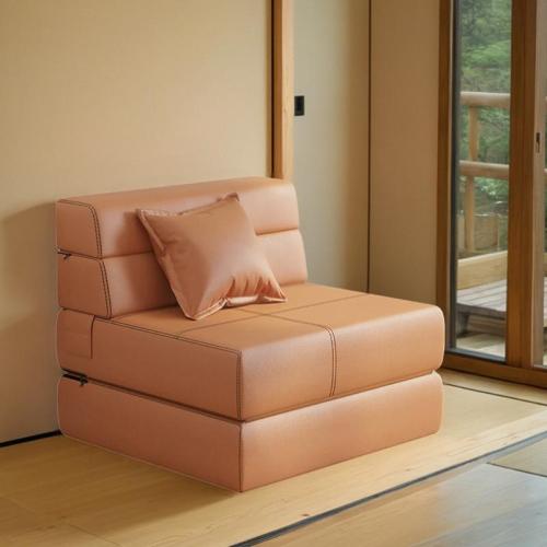 Technical Farbic & Cotton Linen Soft & foldable Sofa Bed Solid PC