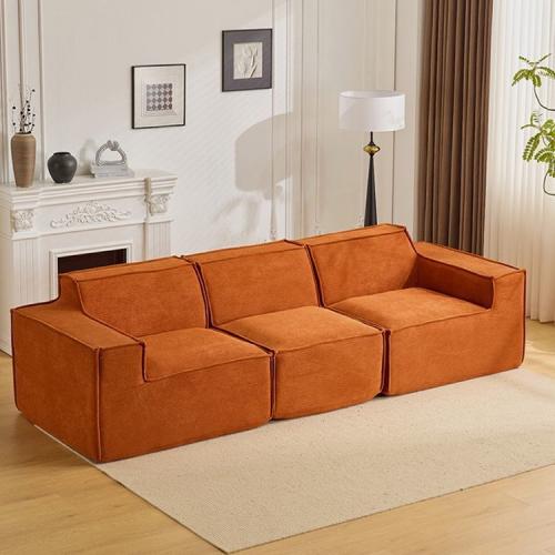 Sponge & Corduroy Soft Compression Sofa hardwearing Solid PC
