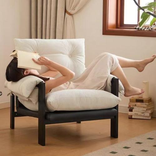 Carbon Steel & PP Cotton & Wood & Corduroy single & Soft Casual House Chair adjustable Solid PC
