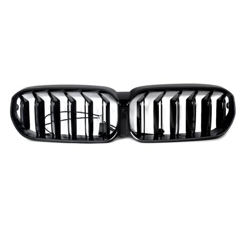 Fits For 2021-2025 BMW G30 G31 530i 540i LED Lights Front Kidney Grille Gloss Black