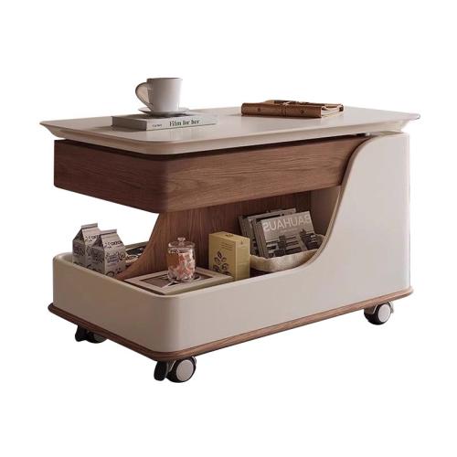 Sintered Stone & Solid Wood Tea Table durable stoving varnish PC