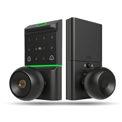 Smart Door Handle Lock with Keypad Fingerprint Smart Knob Keyless Entry Digital Lock