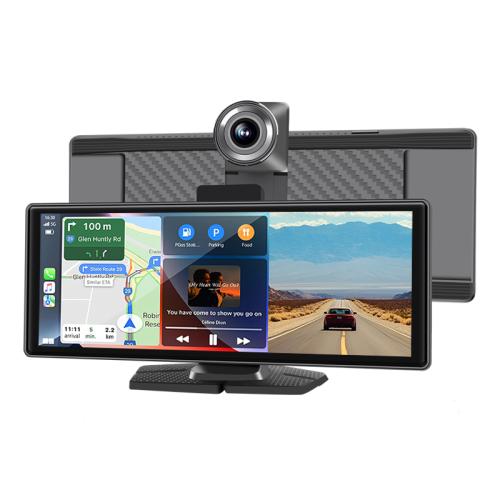 Wireless Portable Carplay 10.26Inch Android Auto Car Touch Stereo with 4K Dash Cam Backup Camera Bluetooth GPS Navigation
