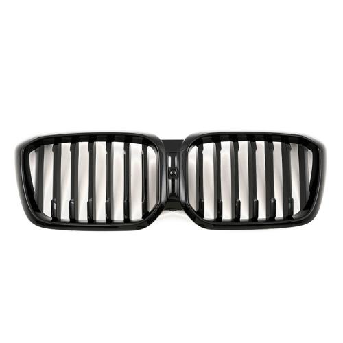 For BMW 2022 2023 X3 X4 G01 G02 Front Kidney Grill Grille Gloss Black Slats