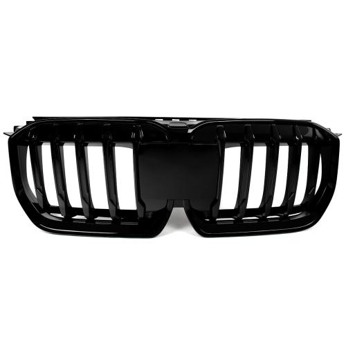 For BMW X1 U11 U12 Single Line Grille Glossy Black Front Kidney Grill 2023-2024