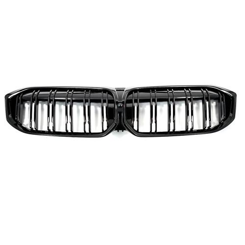 Double Slat Glossy Black Front Kidney Grille For 23+ BMW  G20 330i M340i