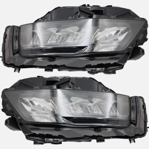For 2021-25 Nissan Rogue S Black LED Headlight Left & Right Side Set of 2