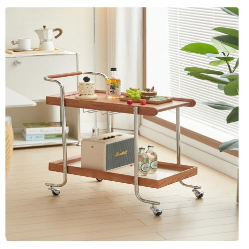 Wood Side Table for storage & durable mixed colors PC