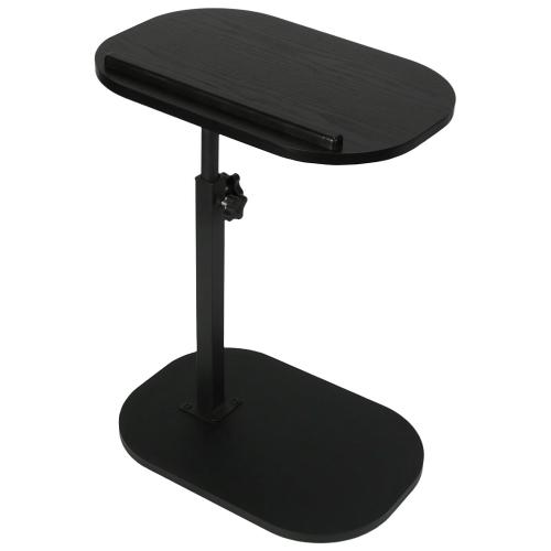 Medium Density Fiberboard & Steel Tube Stretchable & adjustable Side Table black PC