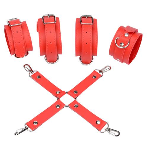 PU Leather Sexy Bandage Set Set