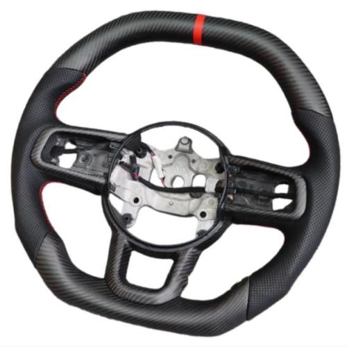 Real Matte Carbon Fiber Steering Wheel For Jeep Wrangler JL/JT 18-23 w/Heated