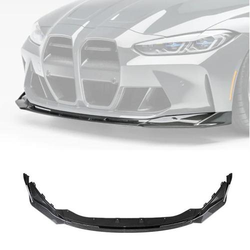 For 2021-25 BMW G80 M3 G82 G83 M4 3PC V Style Real Carbon Fiber Front Bumper Lip