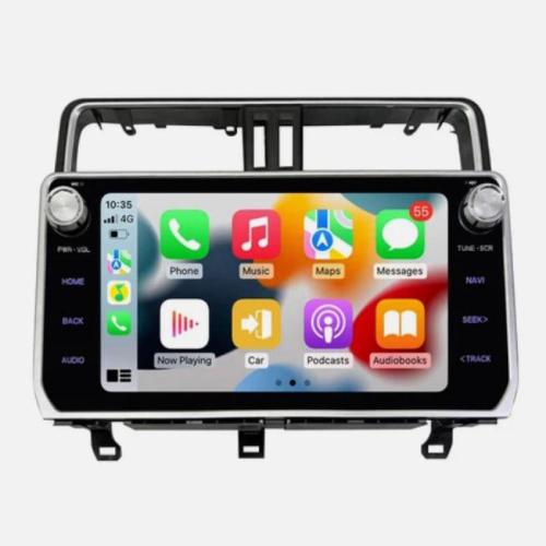 10.1 inch Indash Car Stereo For Toyota Prado 2018 Auto GPS Navi Carplay Radio 4+64G